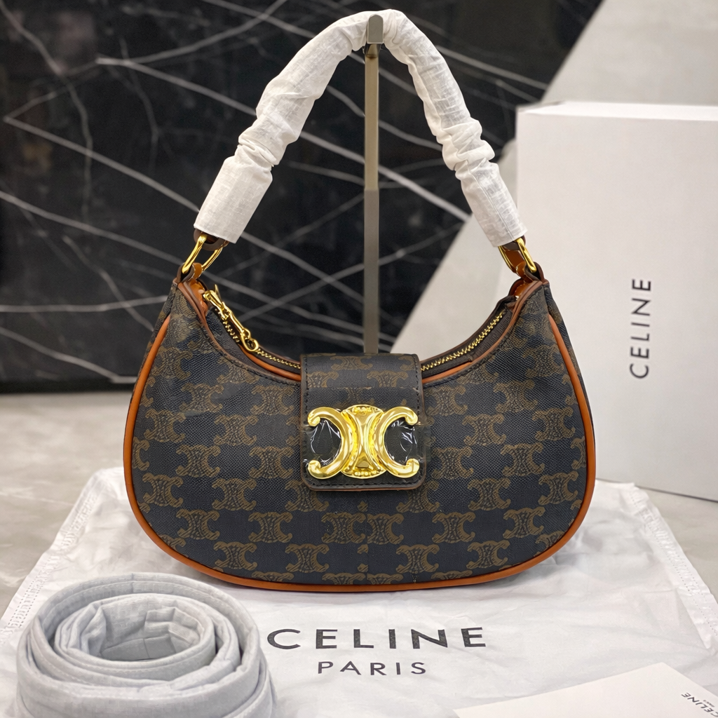 Celine Triomphe Monogram Shoulder Bag Style