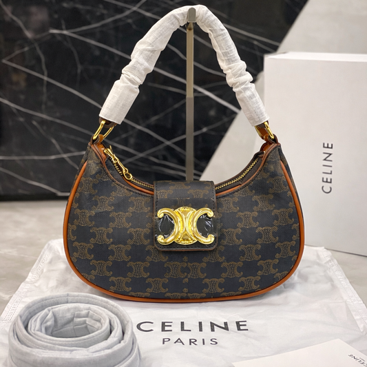 Celine Triomphe Monogram Shoulder Bag Style