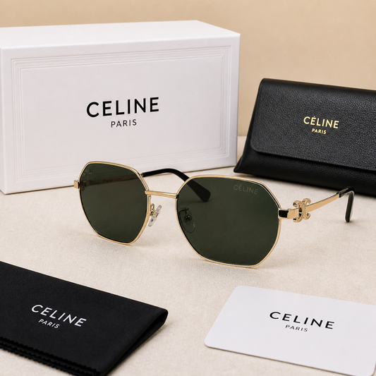 Celine Emerald Luxe Frame Sunglasses