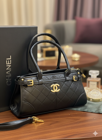 Chanel Quilted Top Handle Mini Bag