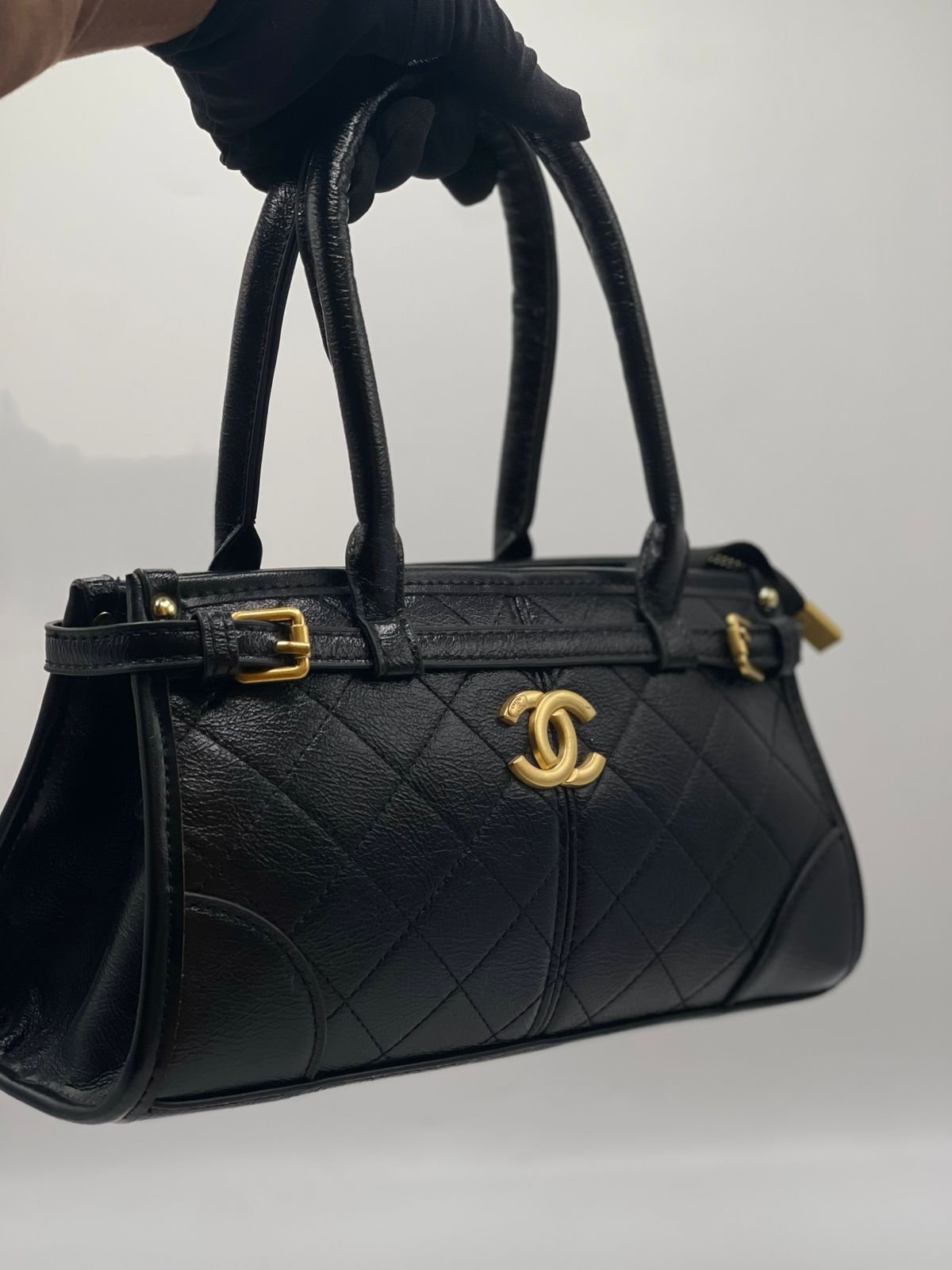 Chanel Quilted Top Handle Mini Bag