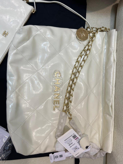 Chanel 25 Style Quilted Chain Shoulder Tote Bag