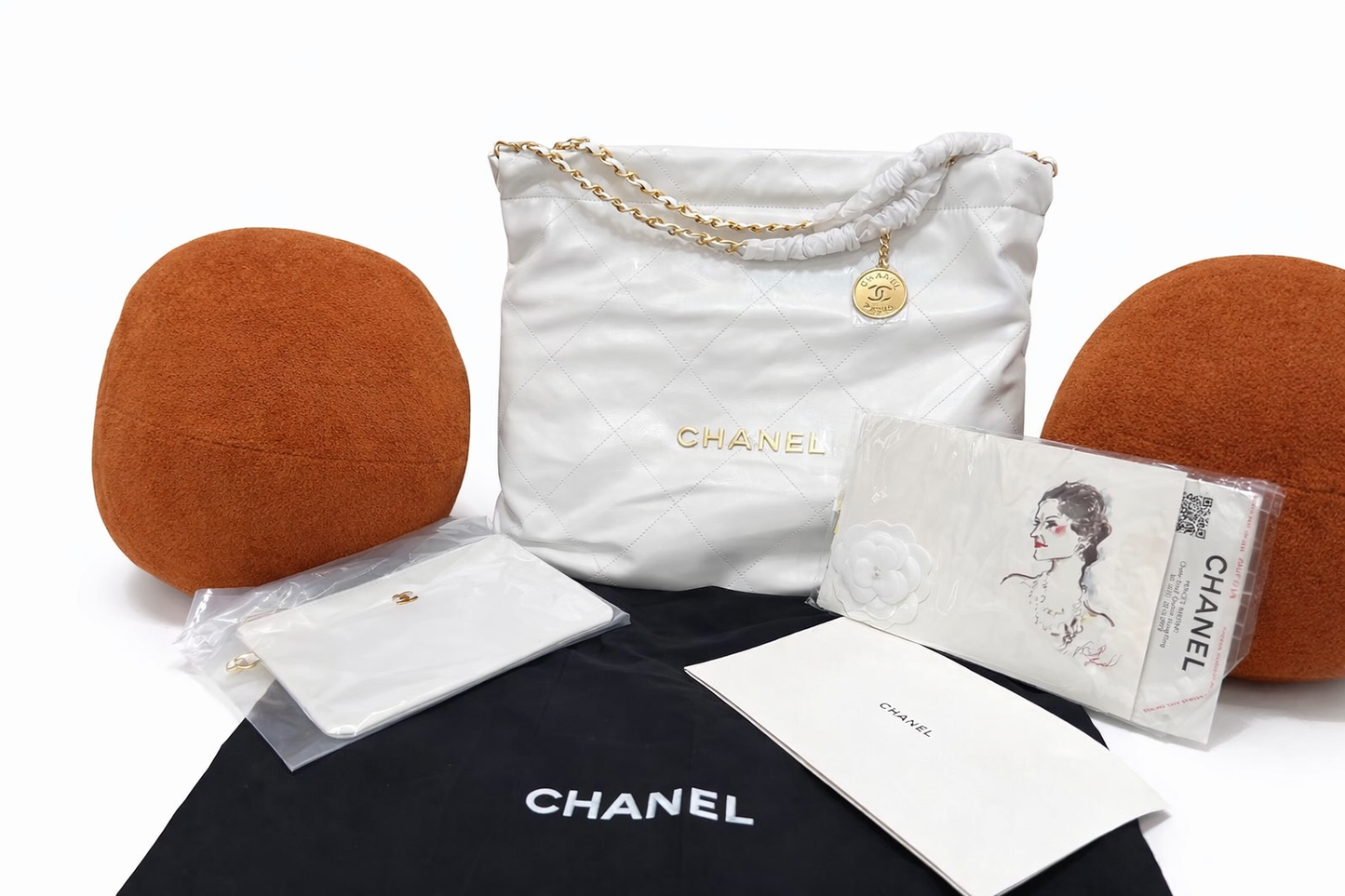 Chanel 25 Style Quilted Chain Shoulder Tote Bag