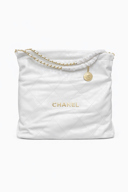 Chanel 25 Style Quilted Chain Shoulder Tote Bag