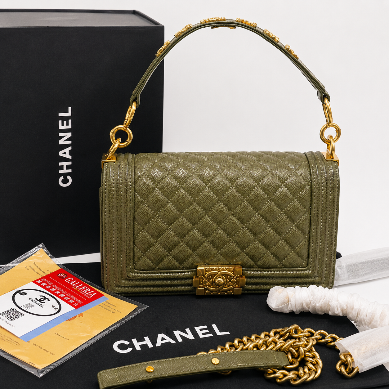 Chanel Boy Quilted Leather Shoulder Bag