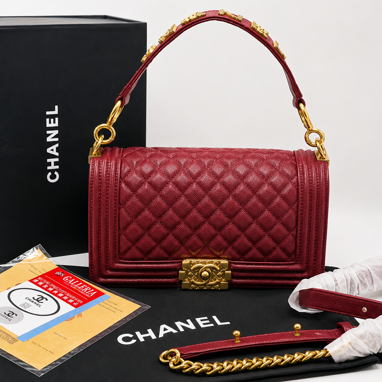 Chanel Boy Quilted Leather Shoulder Bag