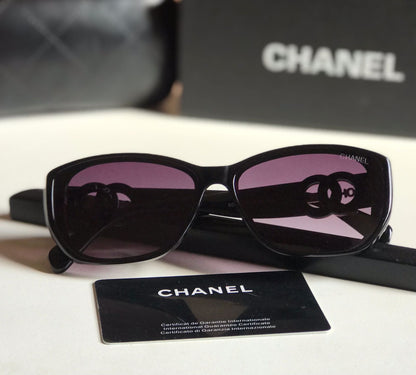 Chanel Classic Rectangle Gradient Sunglasses with CC Logo