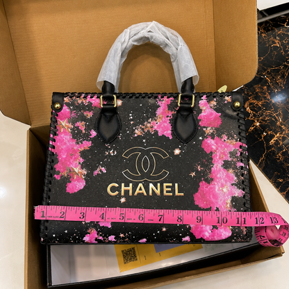 Chanel Floral Canvas Shopping Tote