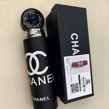 Chanel Inspired Thermal Bottle – Black Classic (Luxury Edition)