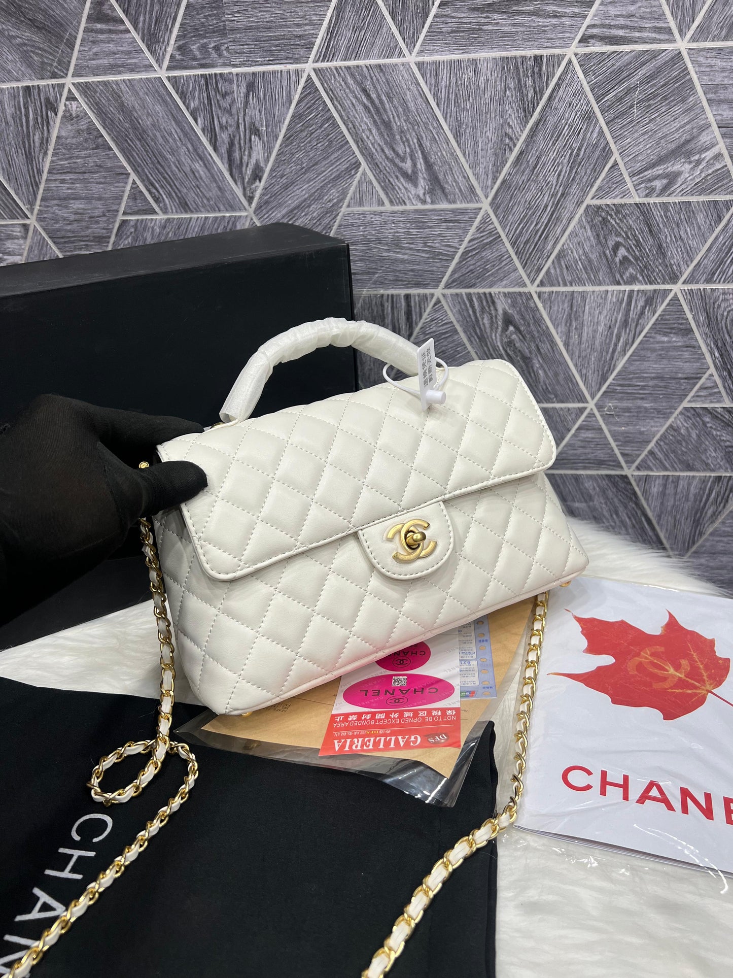 Chanel Kelly Top Handle Flap Bag - Official Model