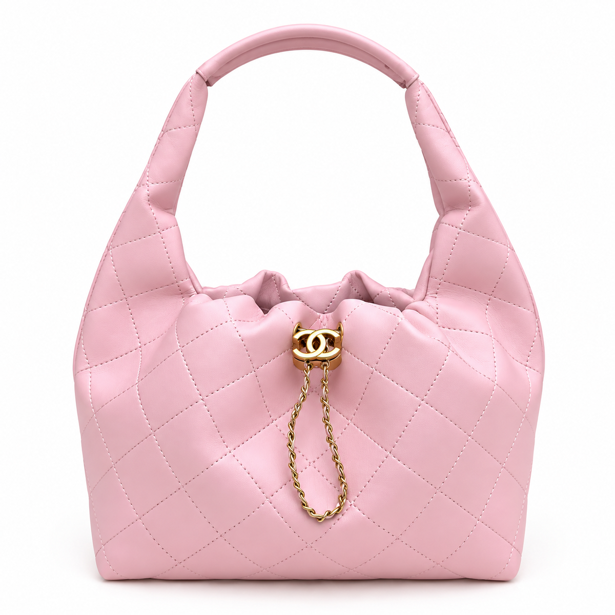 Chanel Quilted Chain Hobo Shoulder Bag