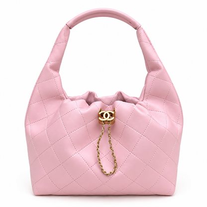 Chanel Quilted Chain Hobo Shoulder Bag