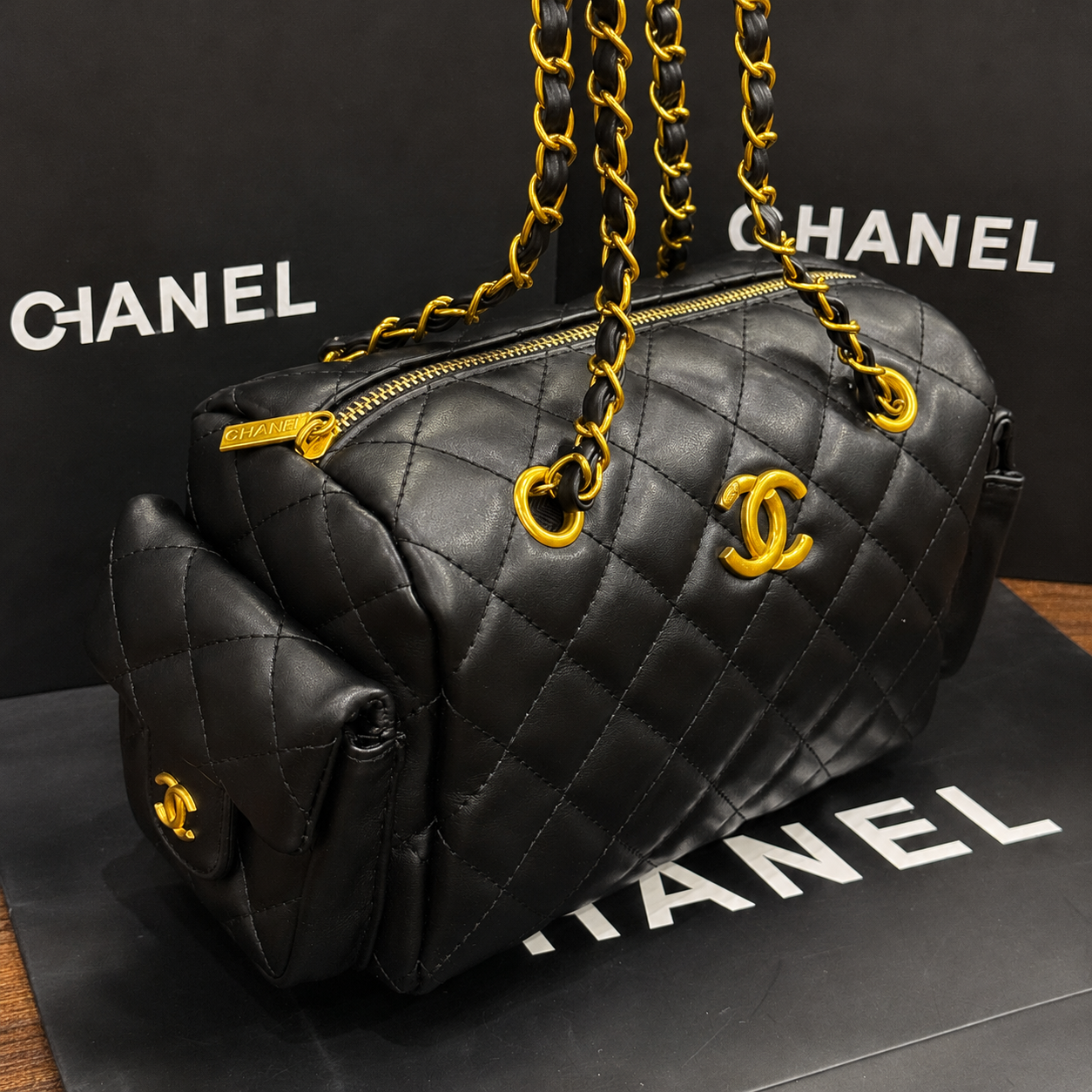 Chanel Quilted Chain Shoulder Bag