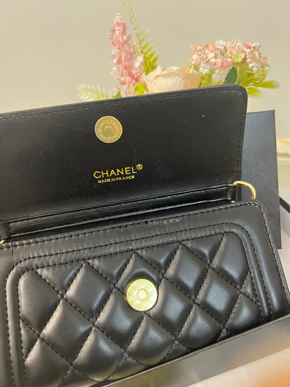 Chanel Quilted Flap Wallet Style