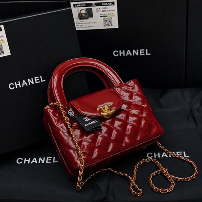 Chanel Quilted Mini Top Handle Bag