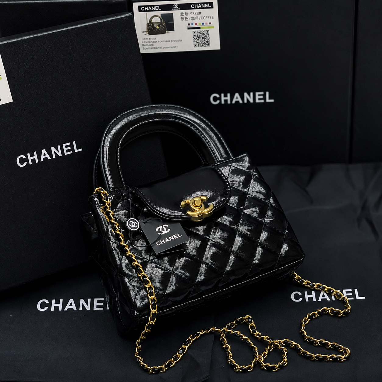 Chanel Quilted Mini Top Handle Bag