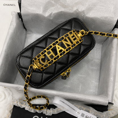 Chanel Quilted Vanity Case Shoulder Bag