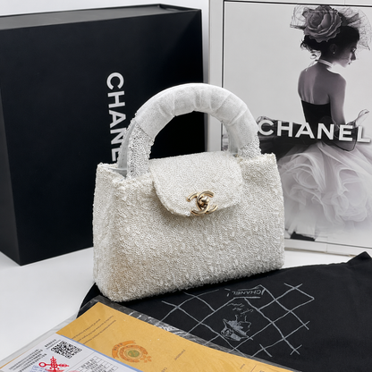 Chanel Sequin Top Handle Flap Bag