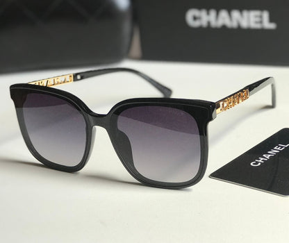 Chanel Square Frame Logo Sunglasses Style