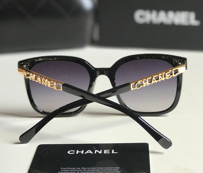 Chanel Square Frame Logo Sunglasses Style