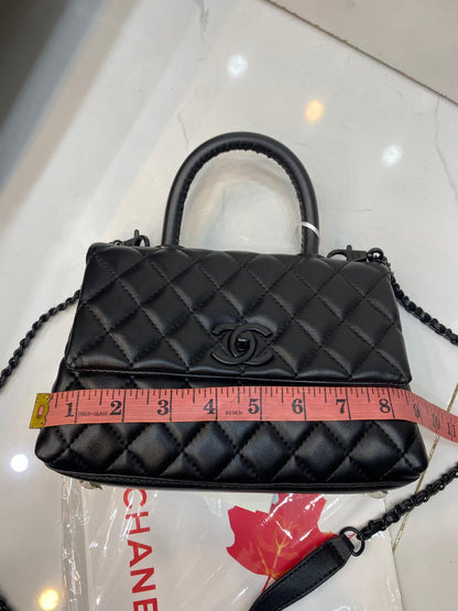 Chanel Coco Quilted Top Handle Bag - MODEL NUM AS2402-9
