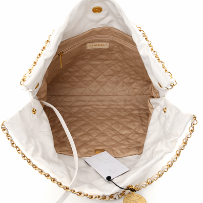 Chanel 25 Style Quilted Chain Shoulder Tote Bag