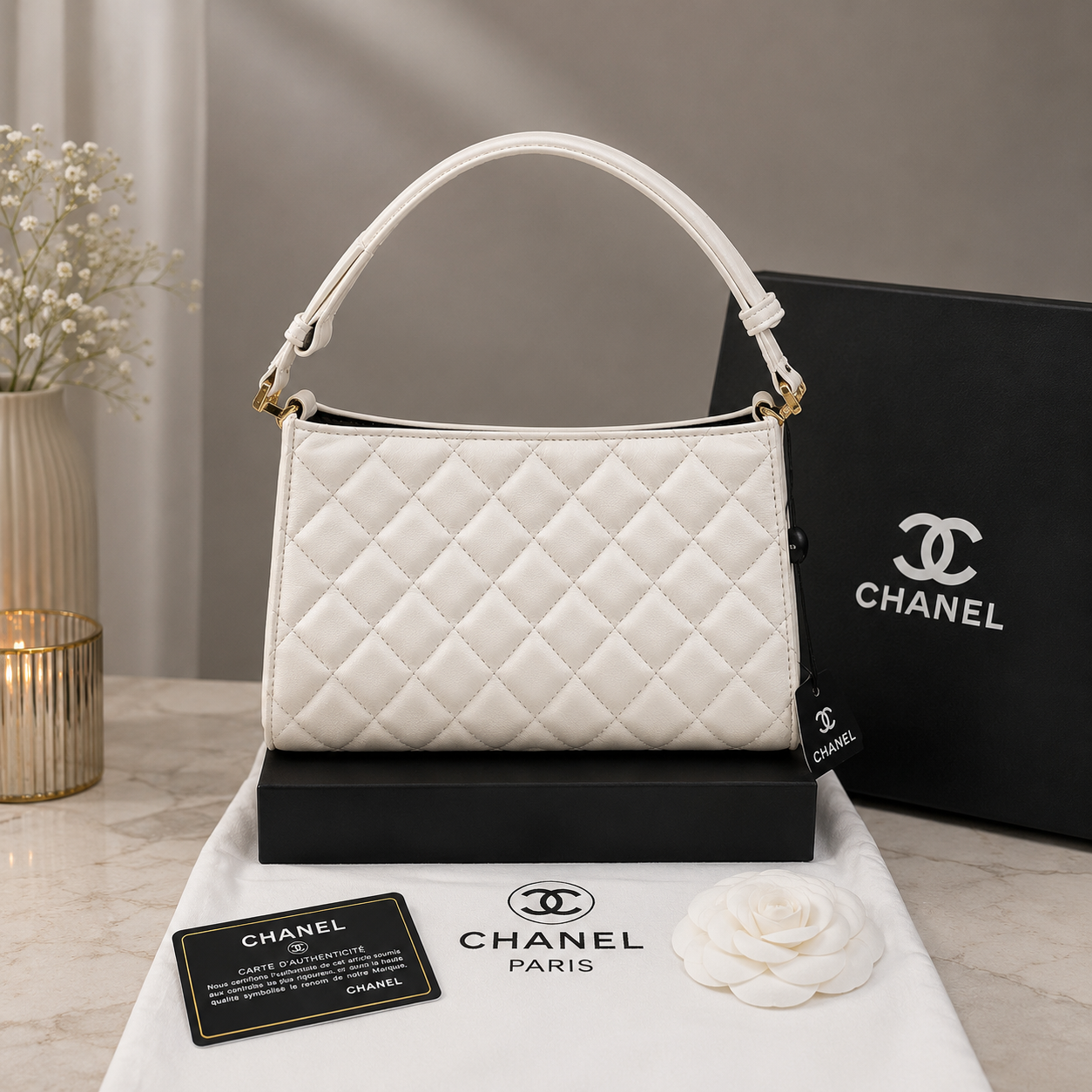 Chanel AS6045 Quilted Shoulder Bag