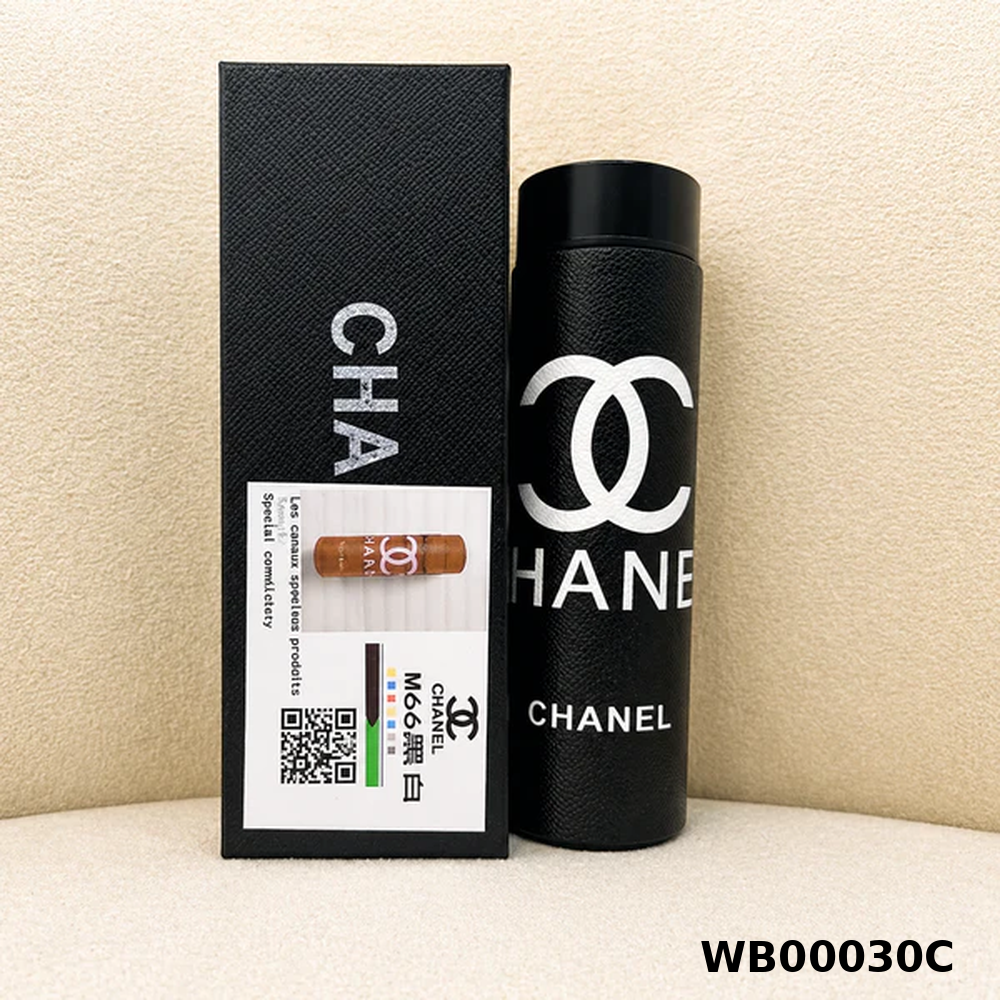 Chanel Inspired Thermal Bottle – Black Classic (Luxury Edition)