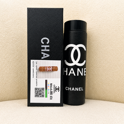 Chanel Inspired Thermal Bottle – Black Classic (Luxury Edition)