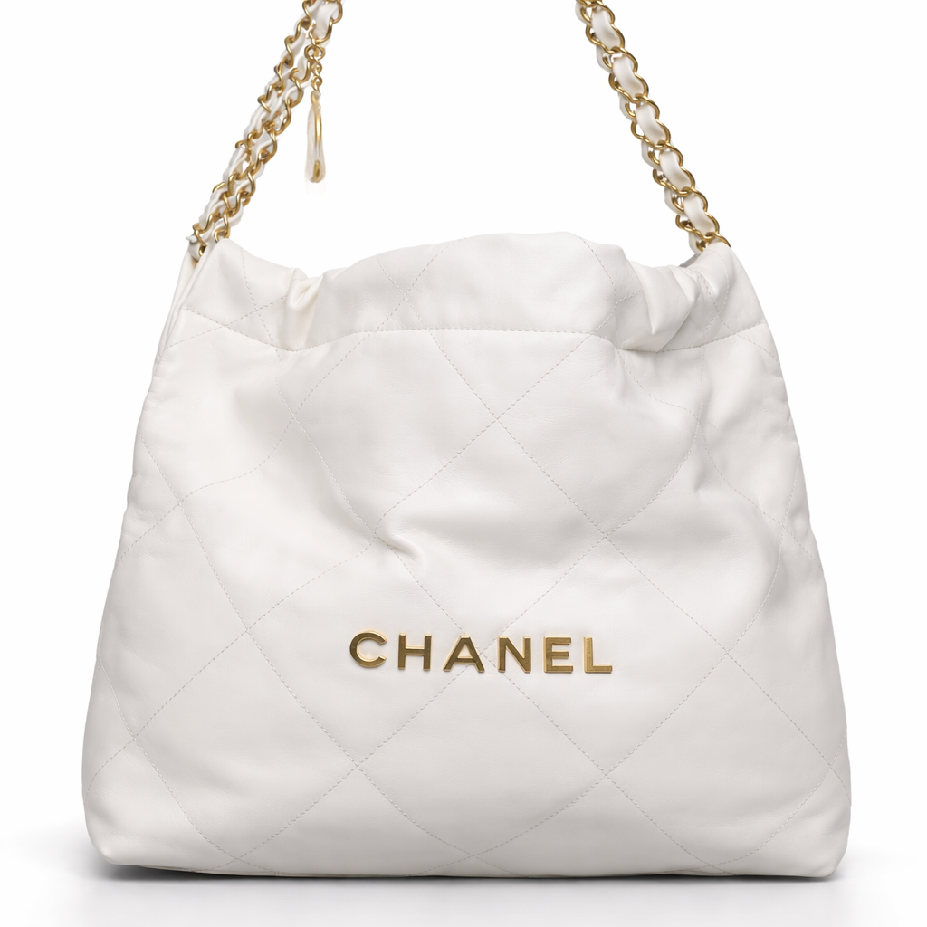 Chanel 25 Style Quilted Chain Shoulder Tote Bag