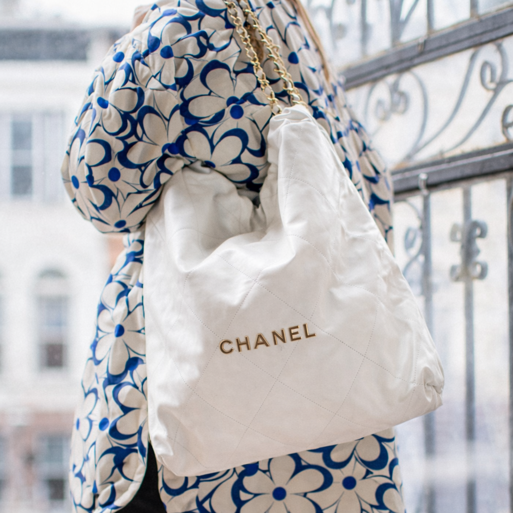 Chanel 25 Style Quilted Chain Shoulder Tote Bag