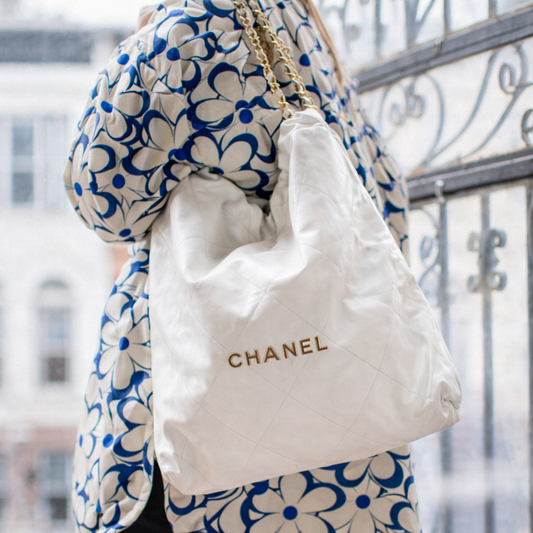 Chanel 25 Style Quilted Chain Shoulder Tote Bag