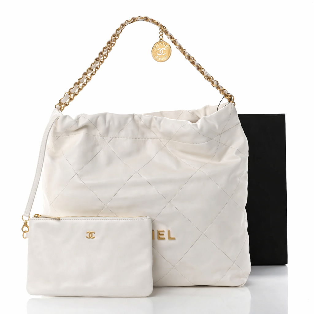 Chanel 25 Style Quilted Chain Shoulder Tote Bag
