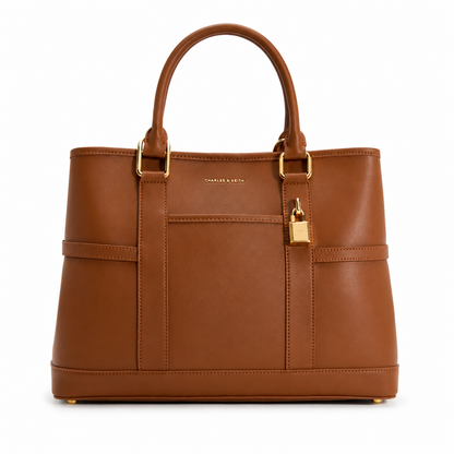 Charles & Keith Canvas Structured Tote Bag