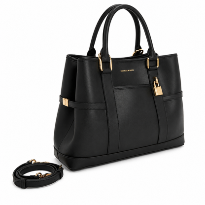 Charles & Keith Canvas Structured Tote Bag