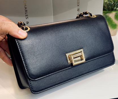 Charles & Keith Gem Lock Chain Shoulder Bag Style
