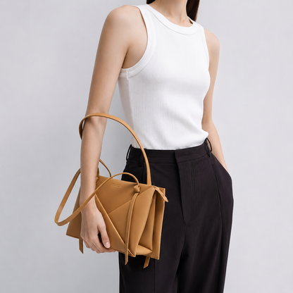 Charles & Keith Geometric Panel Tote Bag