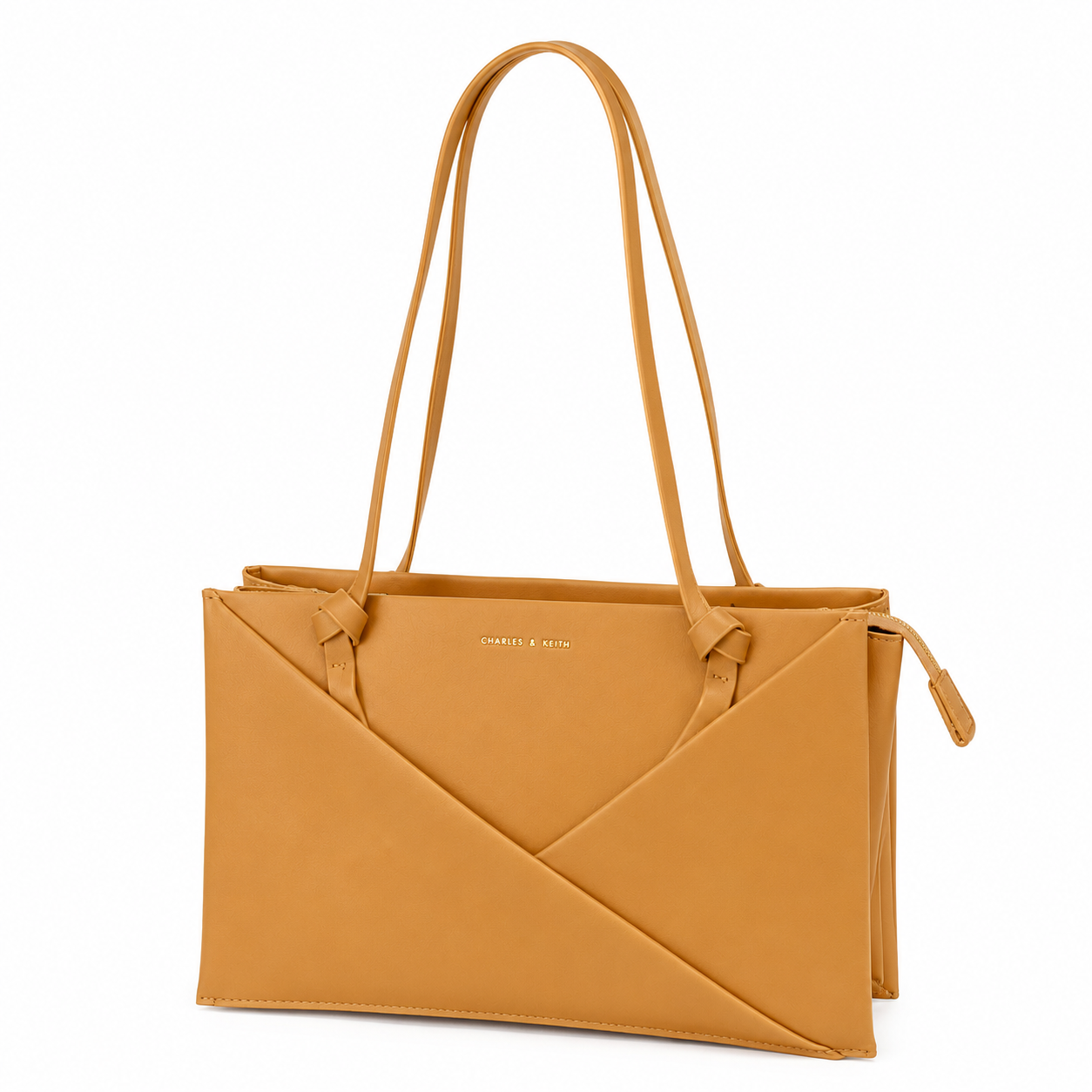 Charles & Keith Geometric Panel Tote Bag