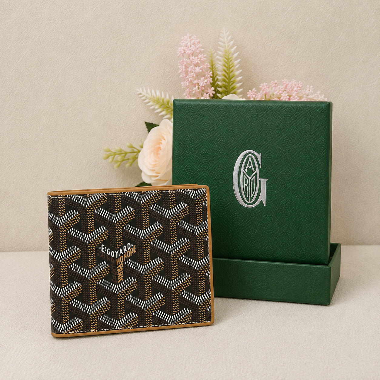 Goyard Signature Chevron Bifold Wallet