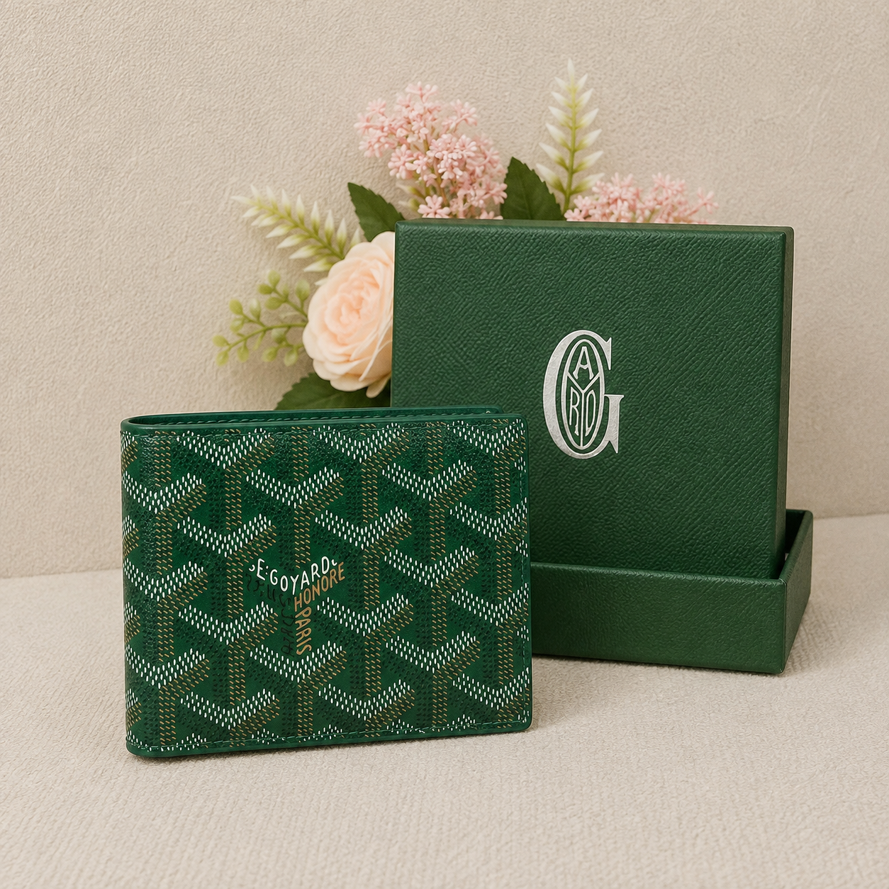 Goyard Signature Chevron Bifold Wallet