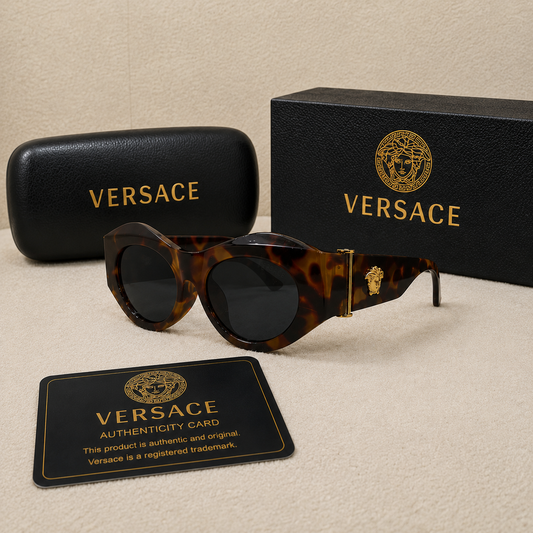 Versace Medusa Tortoiseshell Cat-Eye Sunglasses