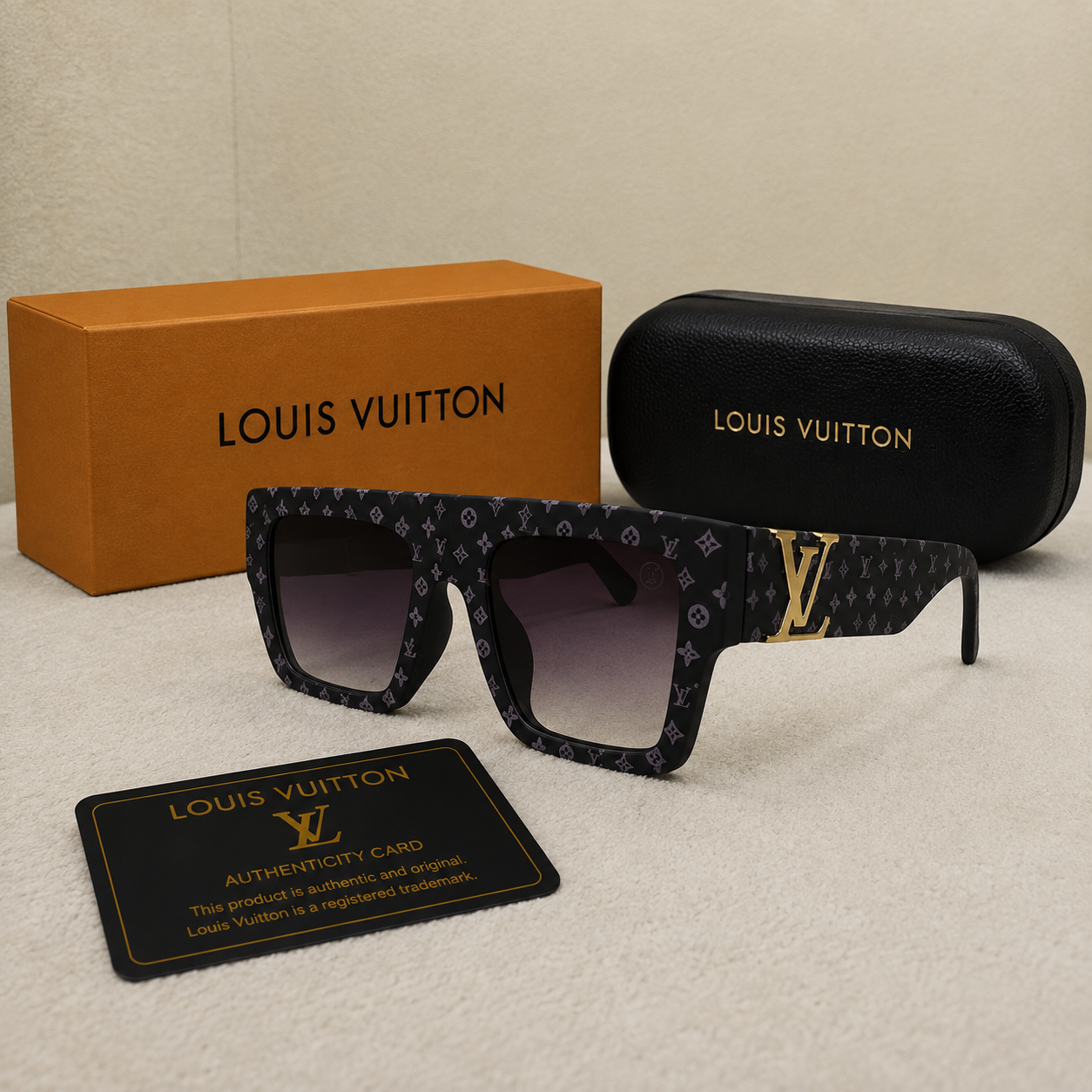 Louis Vuitton Monogram Eclipse Oversized Square Sunglasses
