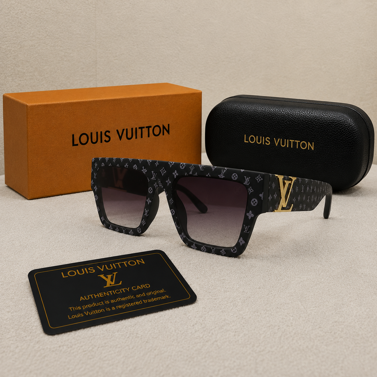 Louis Vuitton Monogram Eclipse Oversized Square Sunglasses