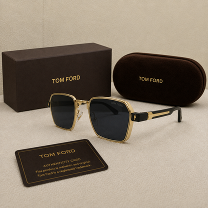 Tom Ford Luxe Gold Navigator Sunglasses
