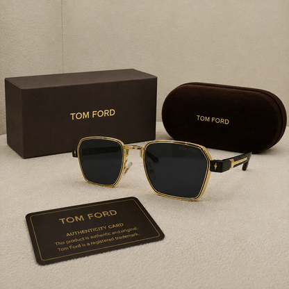 Tom Ford Luxe Gold Navigator Sunglasses