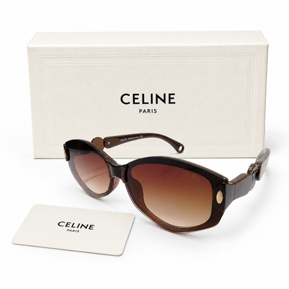Celine Triomphe Sculpted Sunglasses – Brown Gradient