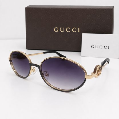 Gucci GG Medallion Oval Gradient Sunglasses