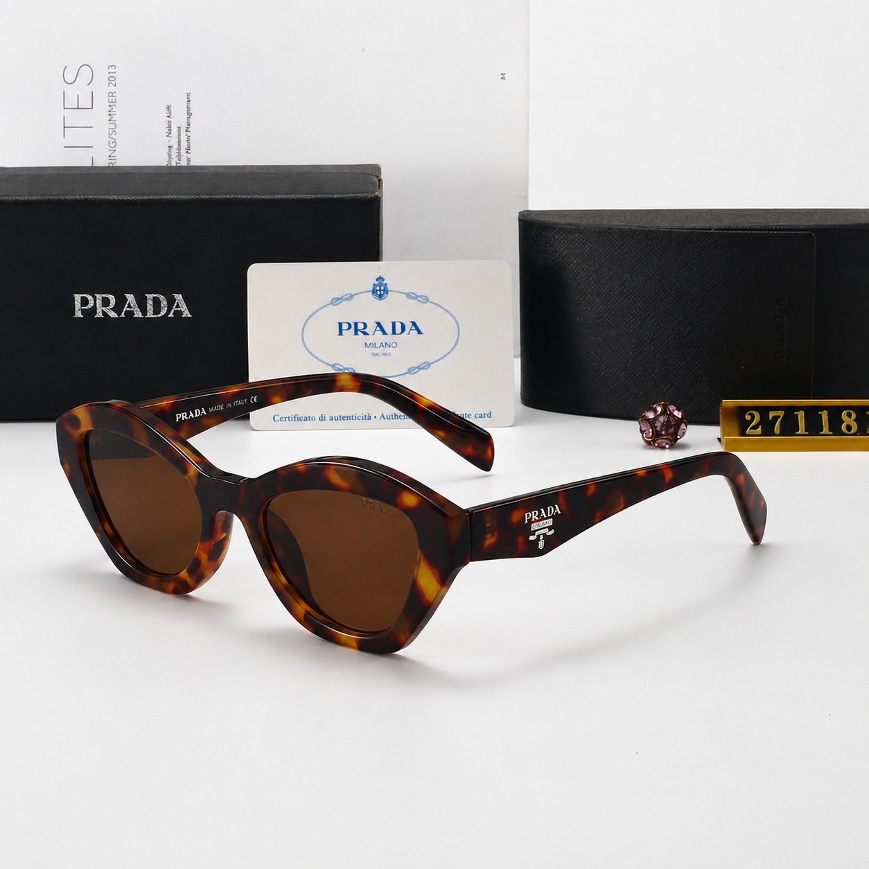 Prada Milano Classic Cat-Eye Sunglasses