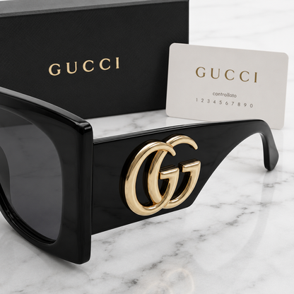Gucci Oversized Square Logo Sunglasses