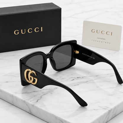 Gucci Oversized Square Logo Sunglasses